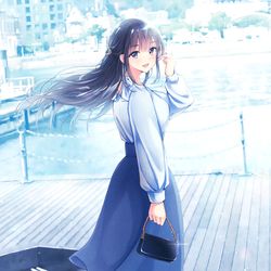 This is a pixiv picture whose title is 彼女のAM.