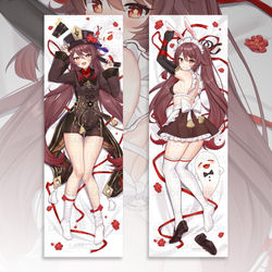 This is a pixiv picture whose title is Hu Tao  DAKIMAKURA.