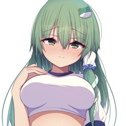This is a pixiv picture whose title is どすけべブルマ早苗さん.