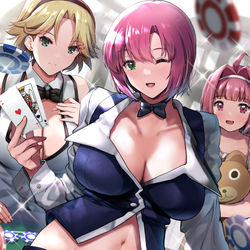 This is a pixiv picture whose title is ハートのエースが来ますように.