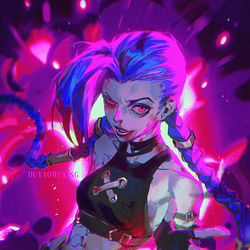 This is a pixiv picture whose title is Jinx means jinx.