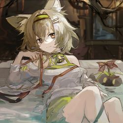 This is a pixiv picture whose title is 豆苗.