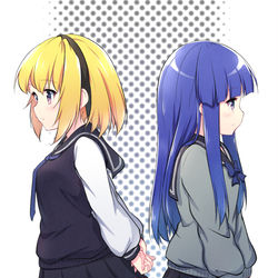 This is a pixiv picture whose title is 隔たり.