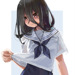 This is a pixiv picture whose title is セーラー服＋？.