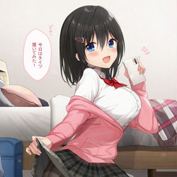 This is a pixiv picture whose title is 自撮りを送ってくれた幼馴染ちゃん.