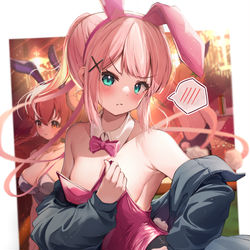 This is a pixiv picture whose title is ちよももバニー.