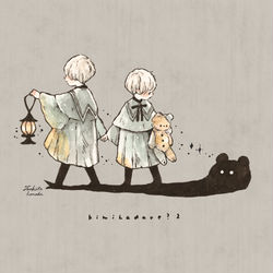 This is a pixiv picture whose title is 寄宿舎にて.