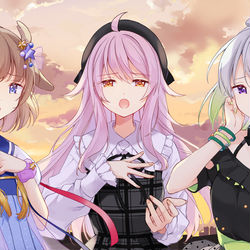 This is a pixiv picture whose title is 『偽りの街 』.