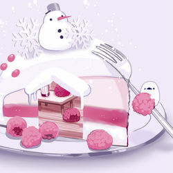 This is a pixiv picture whose title is 食料倉庫.