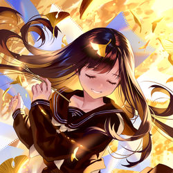 This is a pixiv picture whose title is 金色のスケッチ.