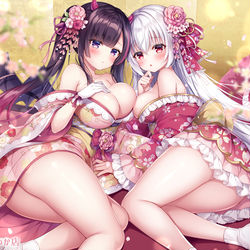 This is a pixiv picture whose title is 「どっちにする…？」.