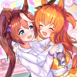 This is a pixiv picture whose title is もらっていいの？ありがとテイオーちゃん♪.