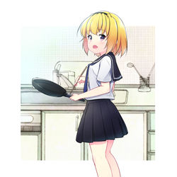 This is a pixiv picture whose title is 朝沙都子.