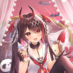 This is a pixiv picture whose title is 赤ちゃん悪魔🍼👿.