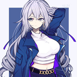 This is a pixiv picture whose title is 后崩坏书-Bronya 2.