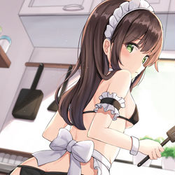 This is a pixiv picture whose title is 【お仕事】「気になりますか…？」.