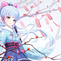 This is a pixiv picture whose title is 白鹭天香脱尘俗，梅林踏雪寻君踪。.