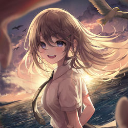 This is a pixiv picture whose title is 絶景だね....