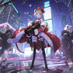 This is a pixiv picture whose title is 『P90』 CM.