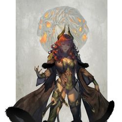 This is a pixiv picture whose title is 冥府の女王.
