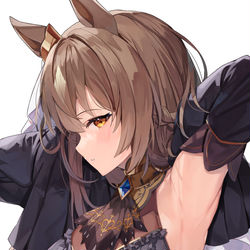 This is a pixiv picture whose title is 黒ドレスサトちゃん.