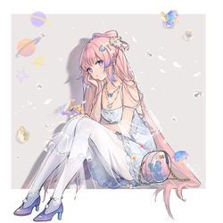 This is a pixiv picture whose title is 心海.