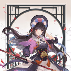 This is a pixiv picture whose title is 云堇.