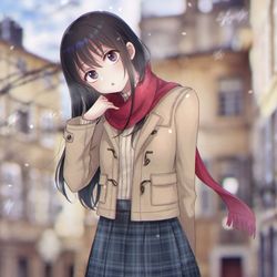This is a pixiv picture whose title is 初雪.