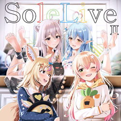 This is a pixiv picture whose title is 【C99新刊予約】SoleLive II表紙【ねぽらぼ】.