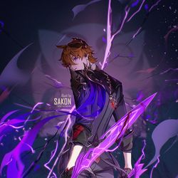 This is a pixiv picture whose title is Childe Impact.
