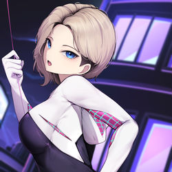 This is a pixiv picture whose title is スパイダーグウェン.