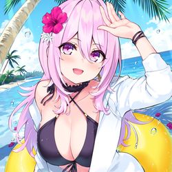 This is a pixiv picture whose title is 水着桜さん.