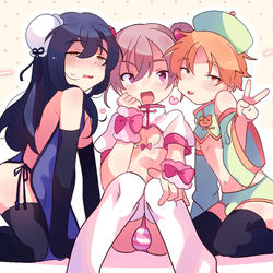 This is a pixiv picture whose title is オリキャラのアイドルちゃん♂（全員男）.