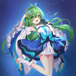 This is a pixiv picture whose title is 🦋早苗🦋.