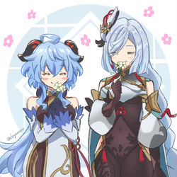 This is a pixiv picture whose title is もぐもぐタイム.