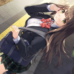 This is a pixiv picture whose title is 先生も帰りこっち方向なんですね.