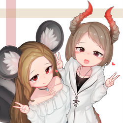 This is a pixiv picture whose title is (リクエスト) 仲良し.