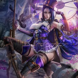 This is a pixiv picture whose title is ケイトリン Caitlyn 凯特琳.