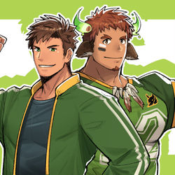 This is a pixiv picture whose title is 属性が似ている.