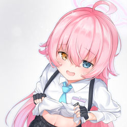 This is a pixiv picture whose title is ホシノちゃんのおなか見たい.