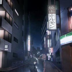 This is a pixiv picture whose title is 街角　パラレル.