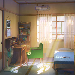 This is a pixiv picture whose title is 部屋.