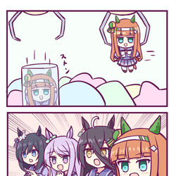This is a pixiv picture whose title is 胸囲の格差.