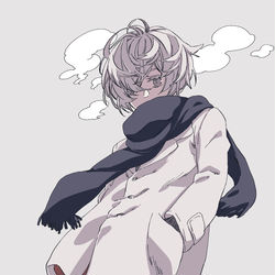 This is a pixiv picture whose title is 冬のひと.