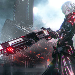 This is a pixiv picture whose title is “上帝才有怜悯之心...”.