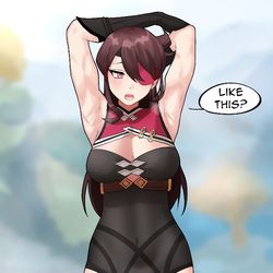 This is a pixiv picture whose title is Pose.