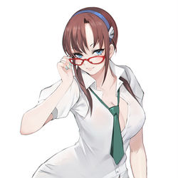 This is a pixiv picture whose title is Mari Makinami.