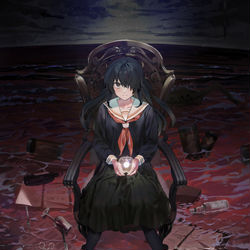 This is a pixiv picture whose title is 『シロナガス島への帰還』パッケージイラスト.