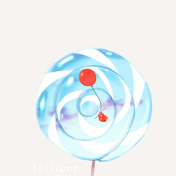 This is a pixiv picture whose title is 青空ロリポップ.