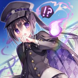 This is a pixiv picture whose title is 性別不明な？学ランスカート.